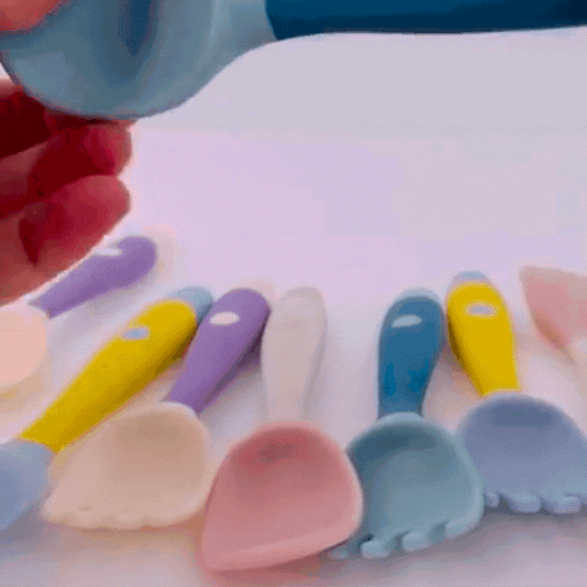 Silicone Spoon for Baby Utensils Set