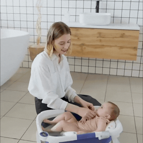 Household Newborn Baby Bathtub Temperature-sensing Bathtub