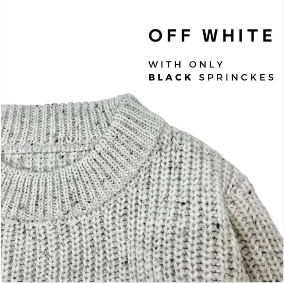 Kids' Cotton Long Sleeve Pullover Sweater