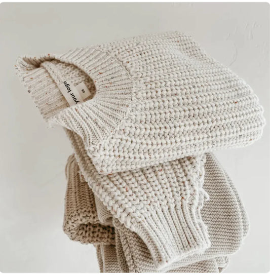 Kids' Cotton Long Sleeve Pullover Sweater