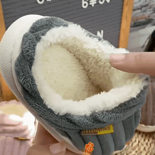 Non-Slip Thick-Soled Warm Cotton Slippers